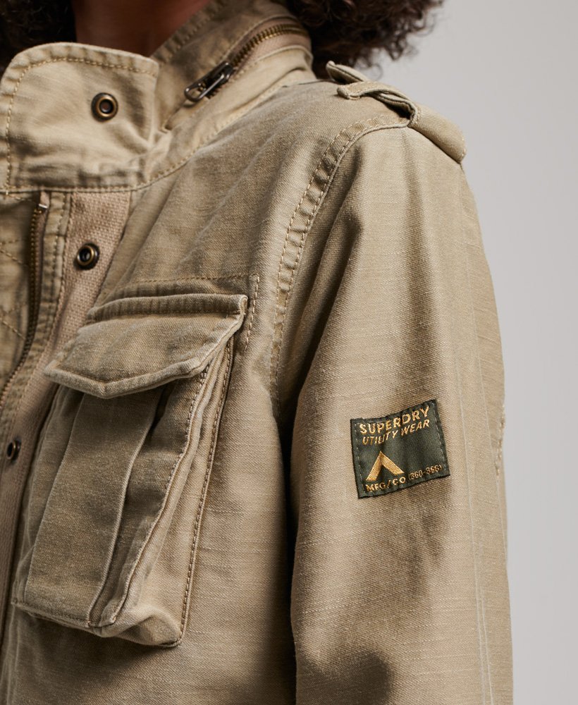 vintage m65-jas in canyon sand.