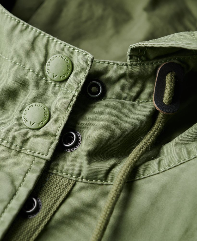 vintage field parka in vintage kaki