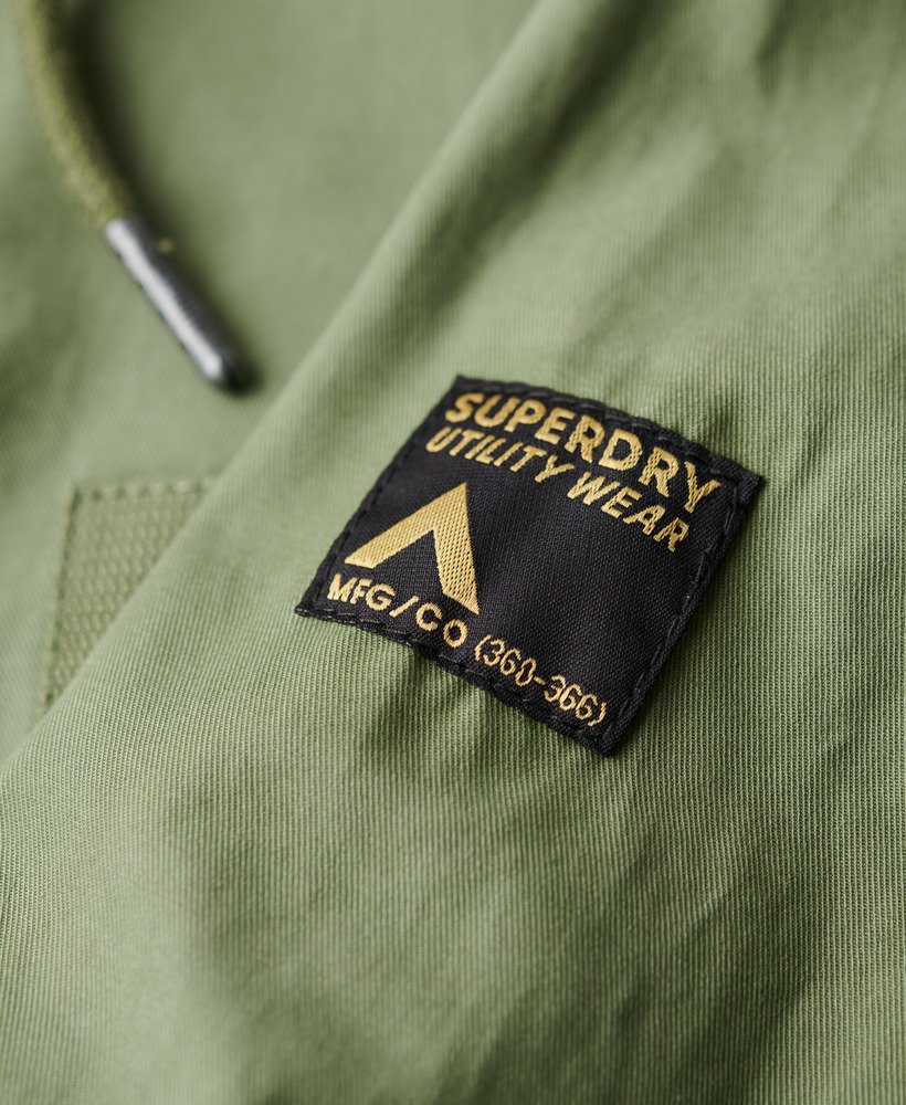 vintage field parka in vintage kaki