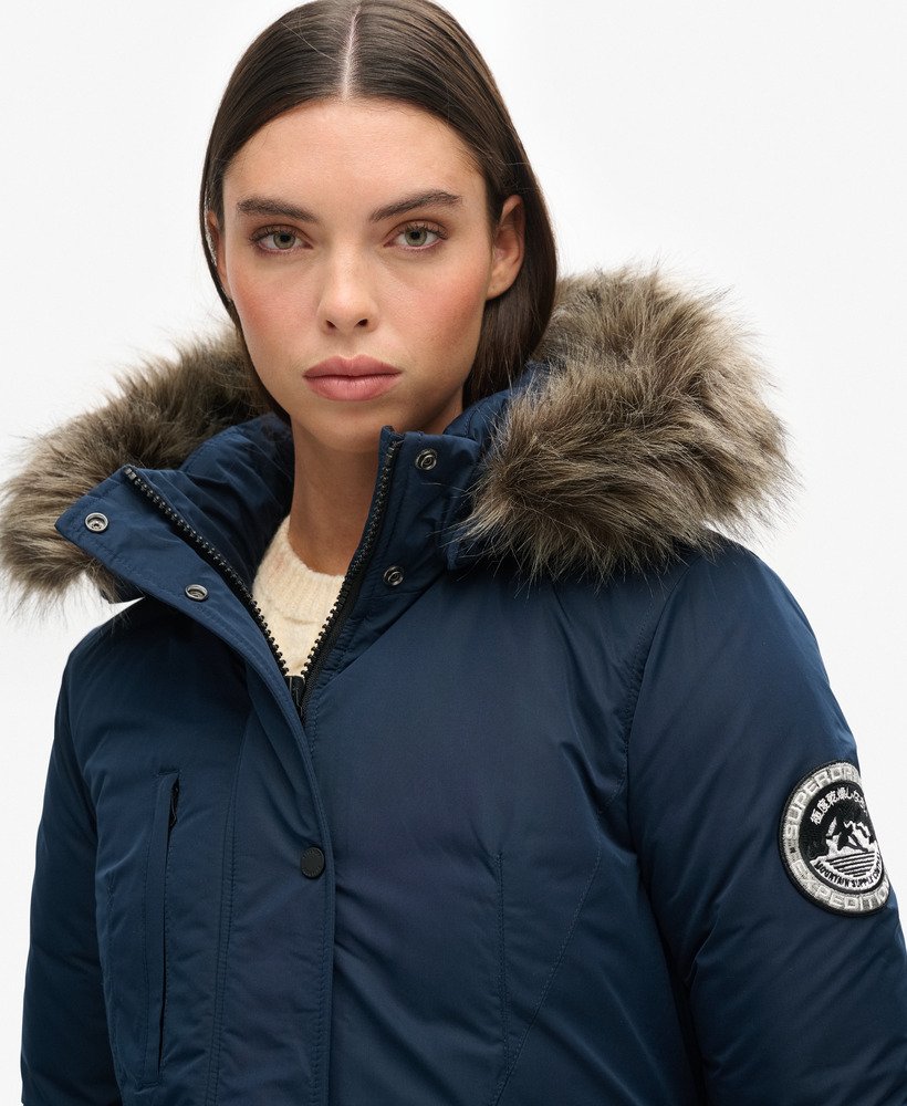 ashley everest parka coat in eclipse navy