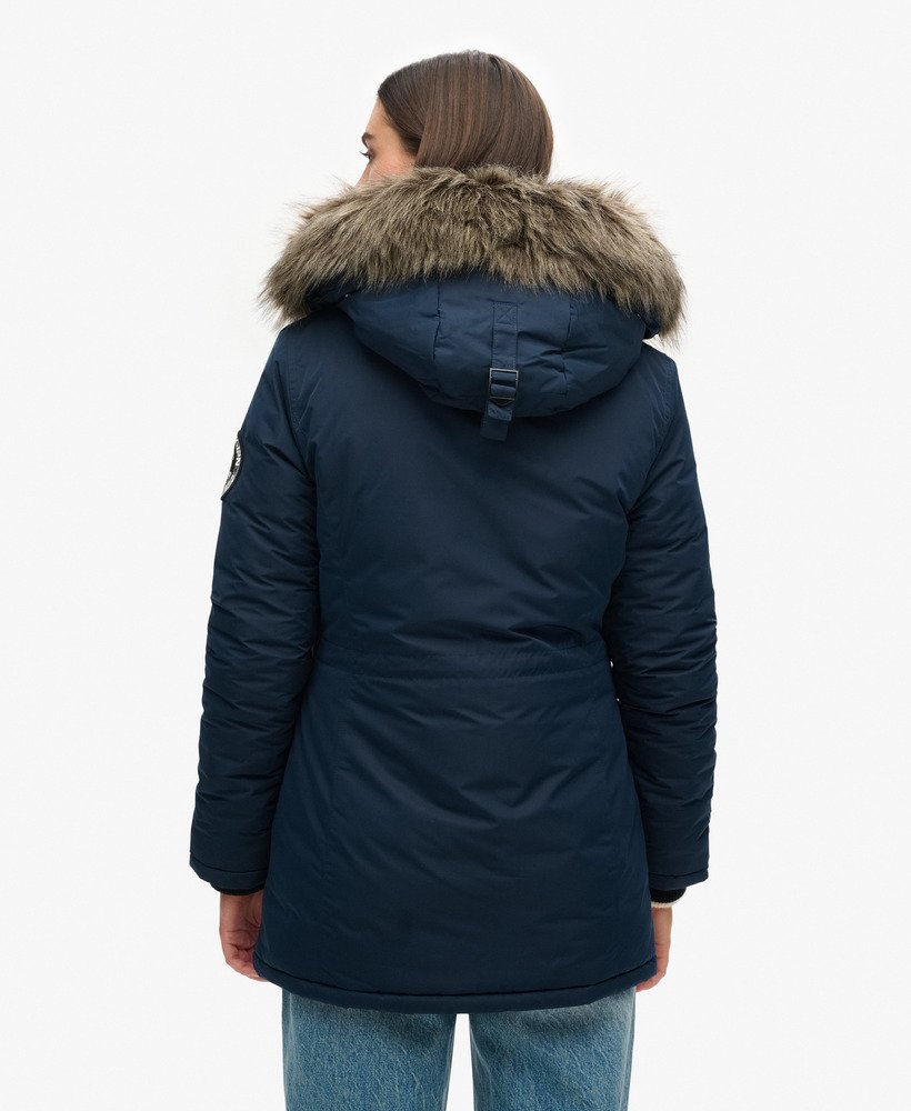 ashley everest parka coat in eclipse navy