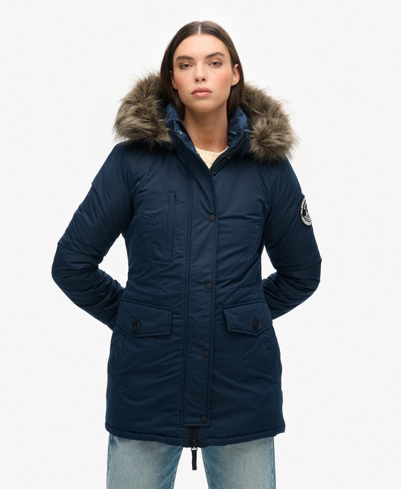 ashley everest parka coat in eclipse navy