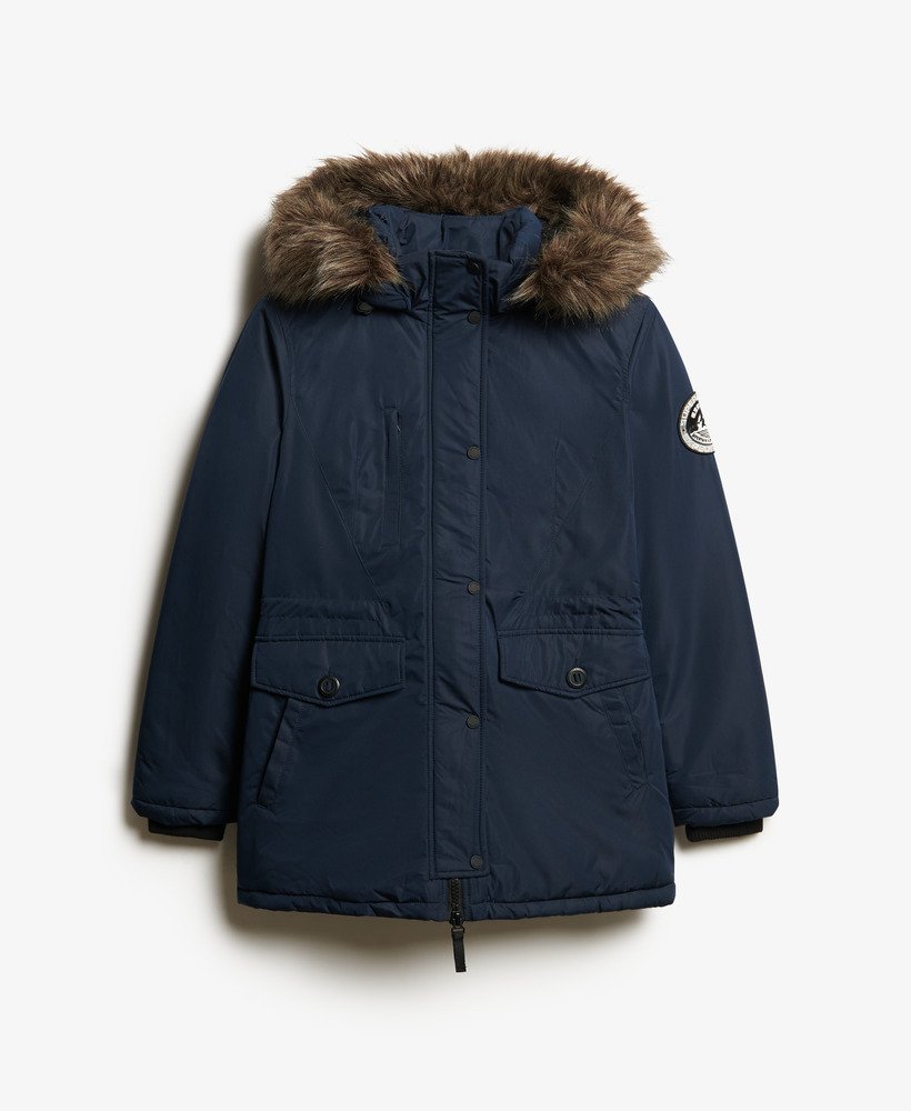 ashley everest parka coat in eclipse navy
