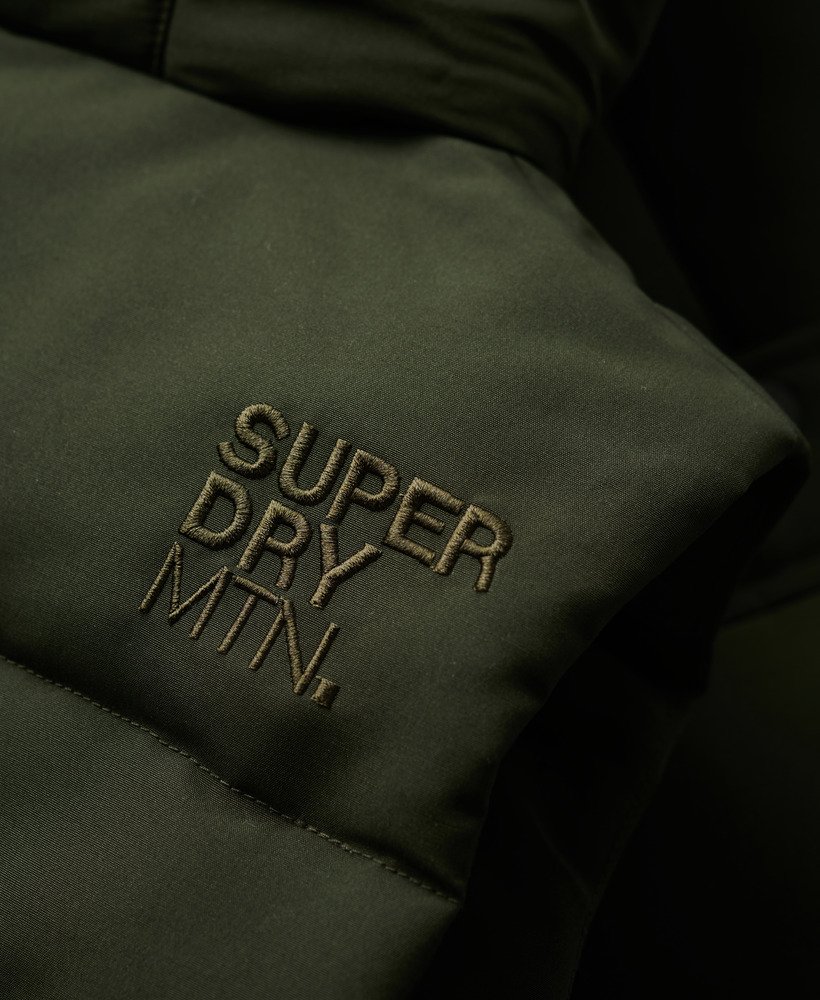 everest gewatteerd vest met capuchon in abyss khaki