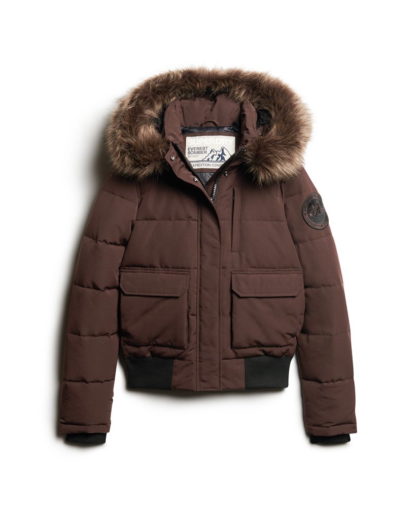everest bomberjack met capuchon in javabruin