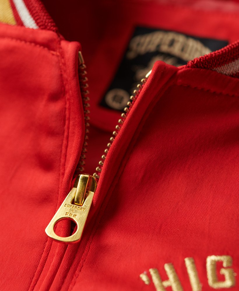 chinese nieuwjaar suikajan-jas in flare red