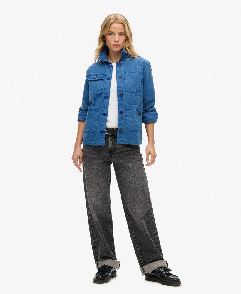 vierzakken werkjas in true blue