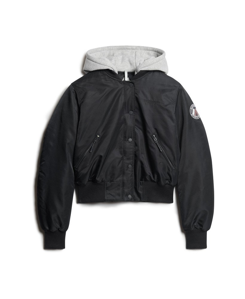 bomberjack met capuchon in eclipse navy