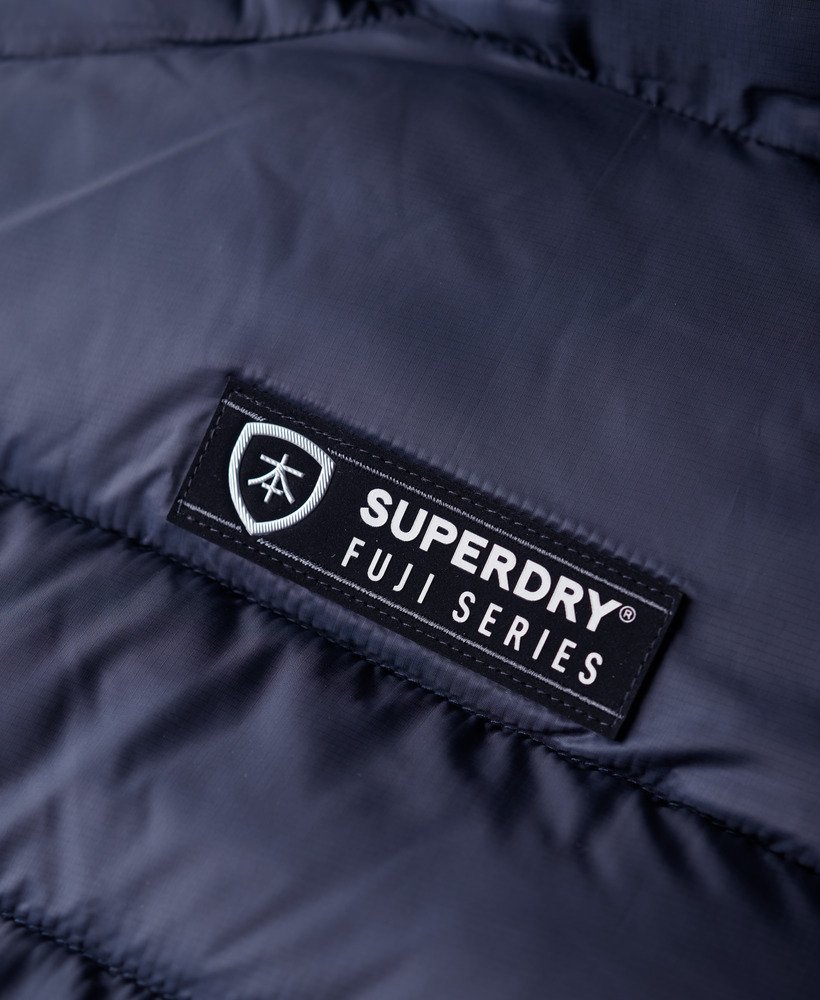 capuchonvest met fuji quilt-vulling in eclipse navy