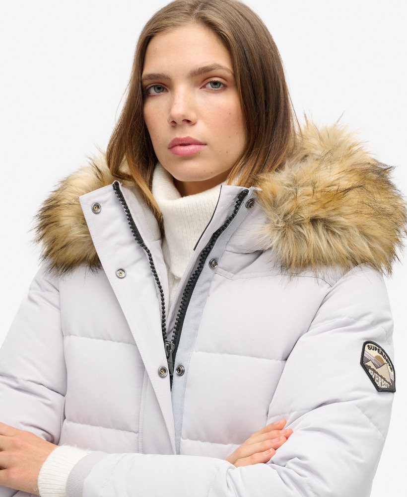 everest bomberjack met capuchon in moonlight grey