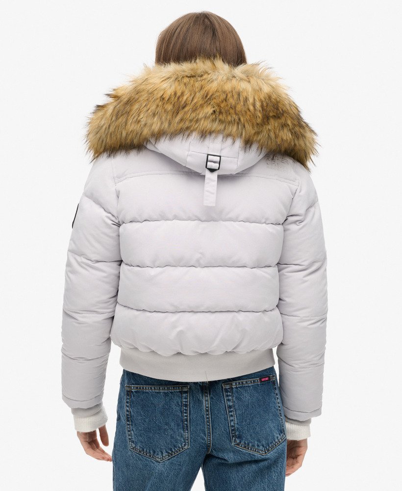 everest bomberjack met capuchon in moonlight grey