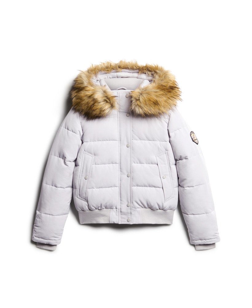 everest bomberjack met capuchon in moonlight grey