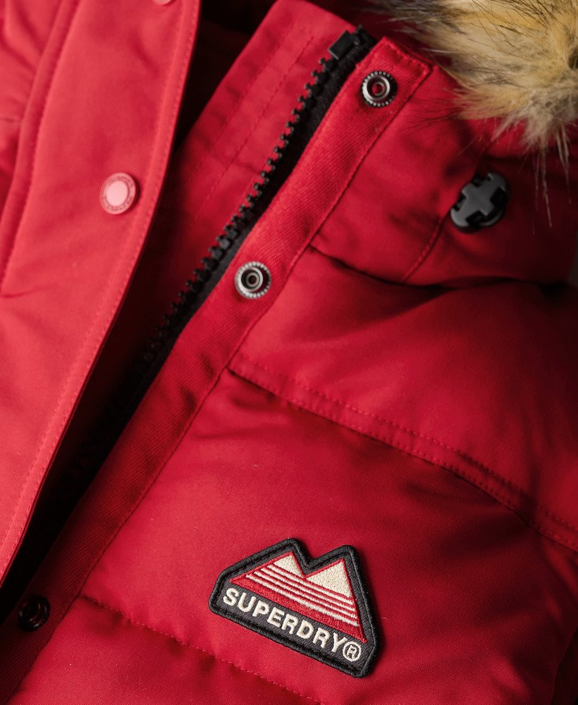 everest gilet van imitatiebont in barndoor red