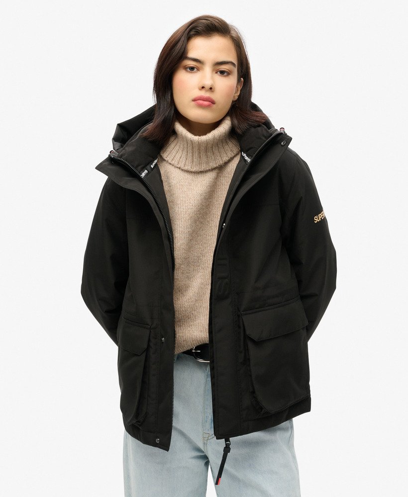 hood ultimate windbreaker jacket in zwart