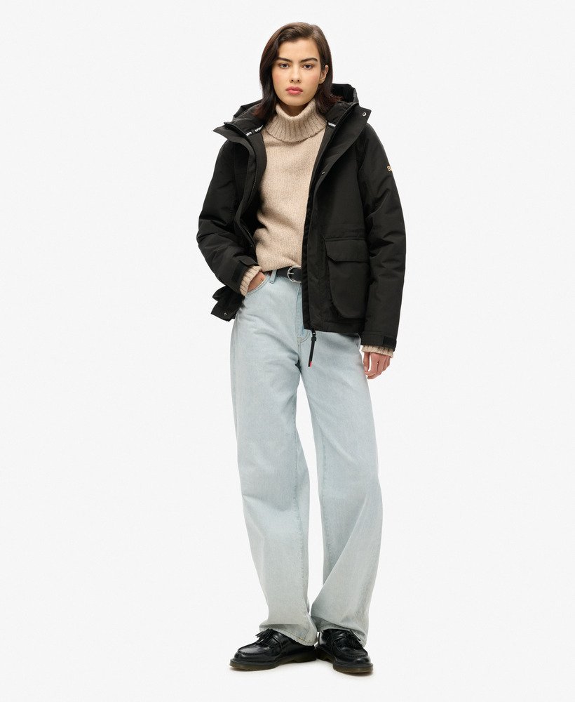 hood ultimate windbreaker jacket in zwart