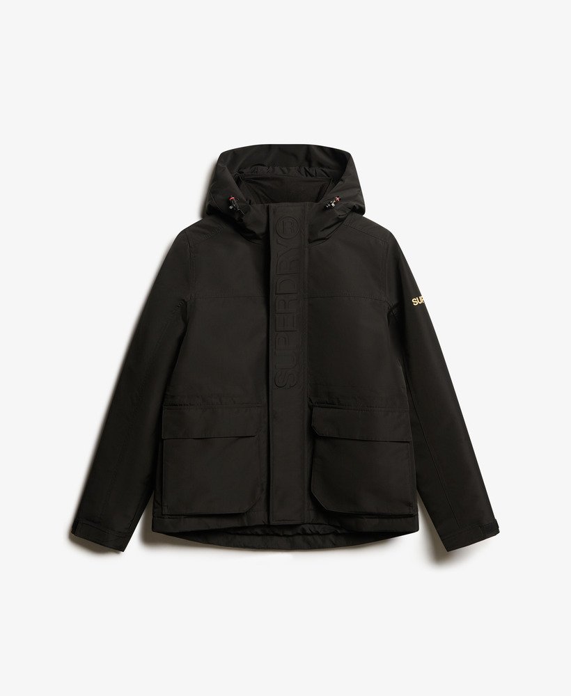 hood ultimate windbreaker jacket in zwart