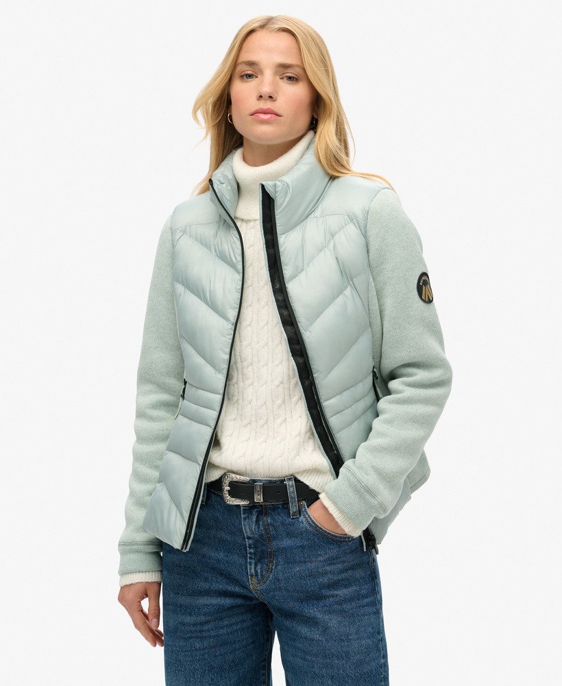 storm knit hybrid jacket in puritan grey