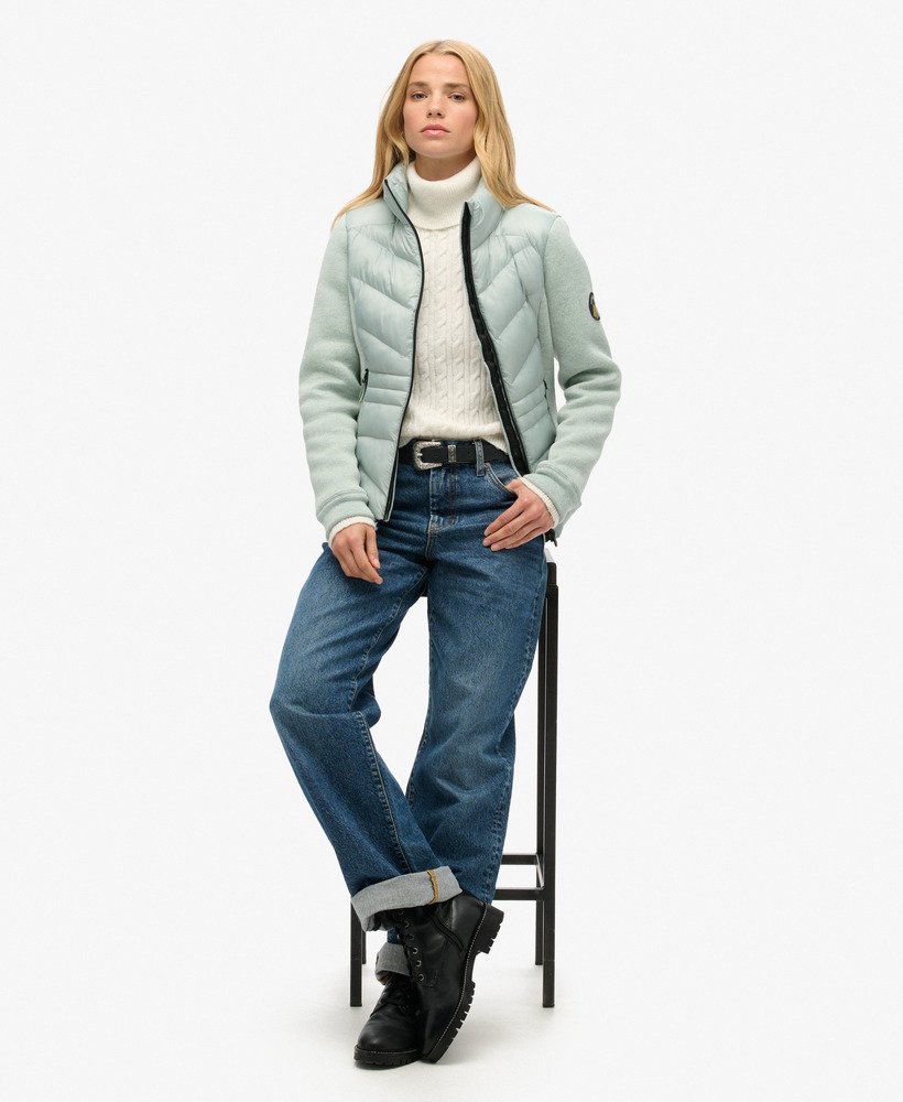 storm knit hybrid jacket in puritan grey
