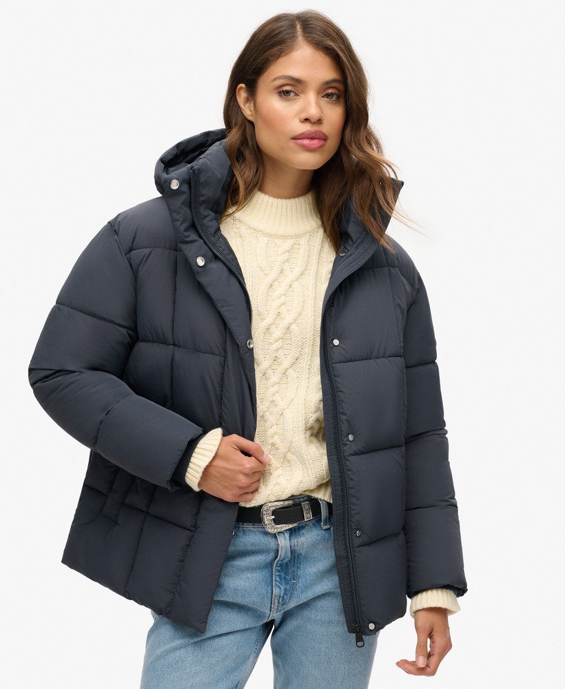 montpellier gewatteerde jas in eclipse navy