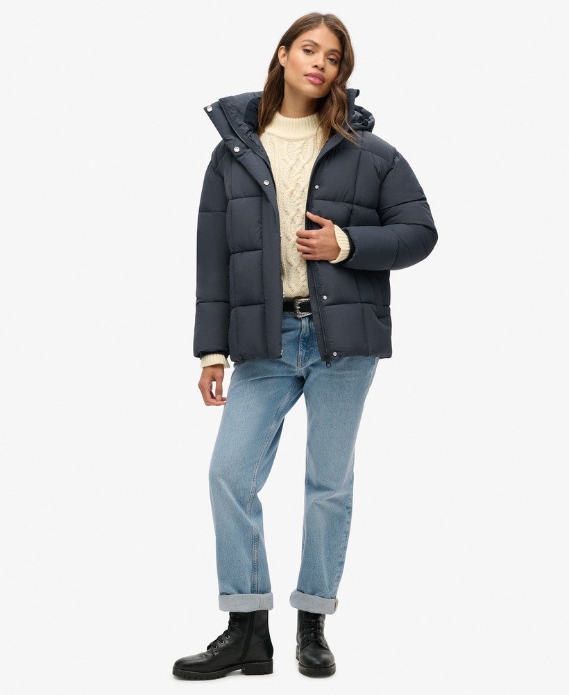 montpellier gewatteerde jas in eclipse navy