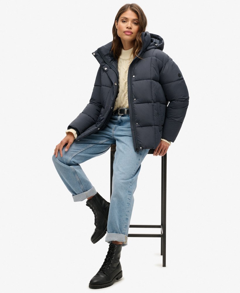 montpellier gewatteerde jas in eclipse navy