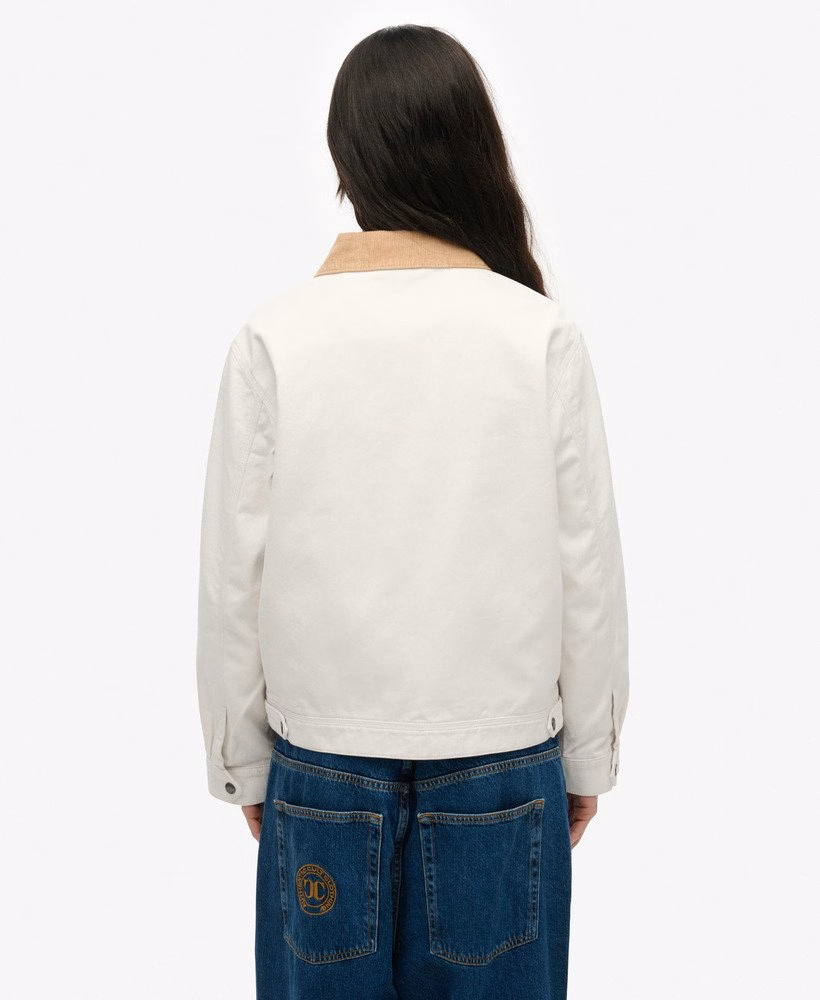 Barnjack met corduroy kraag