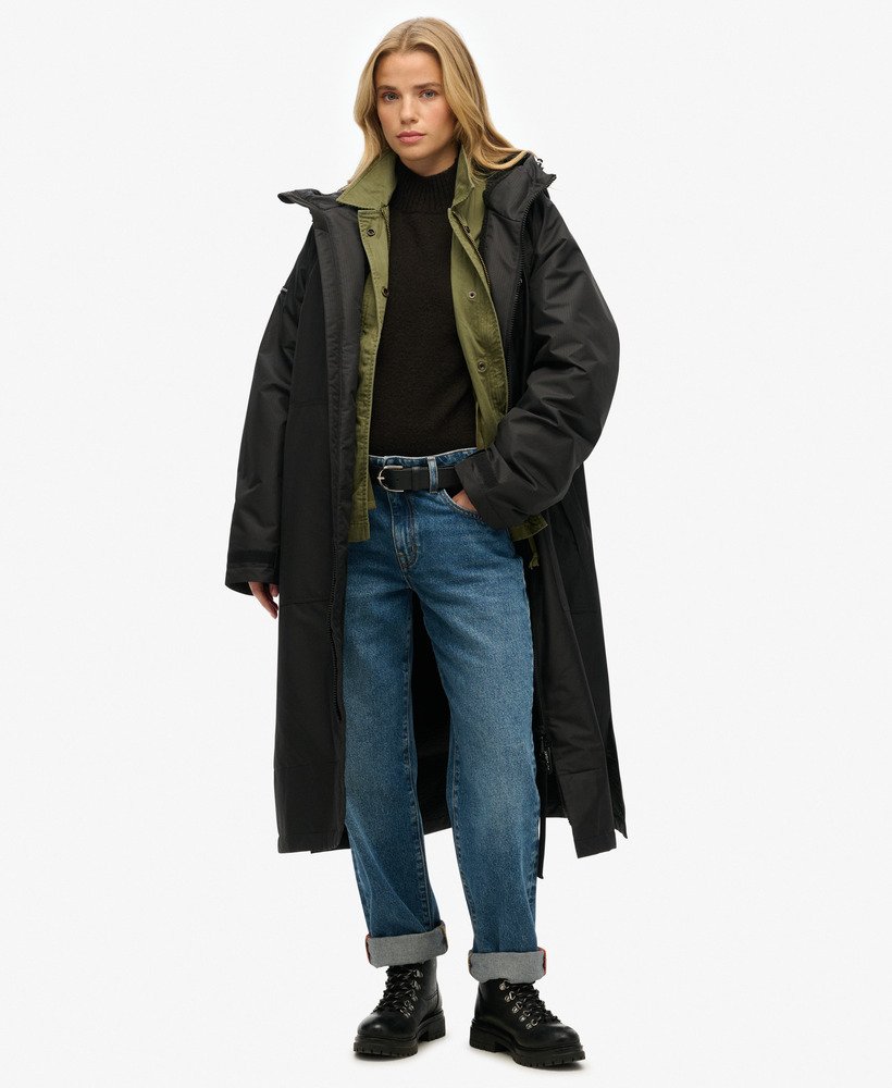 superdry badjas in zwartzwart