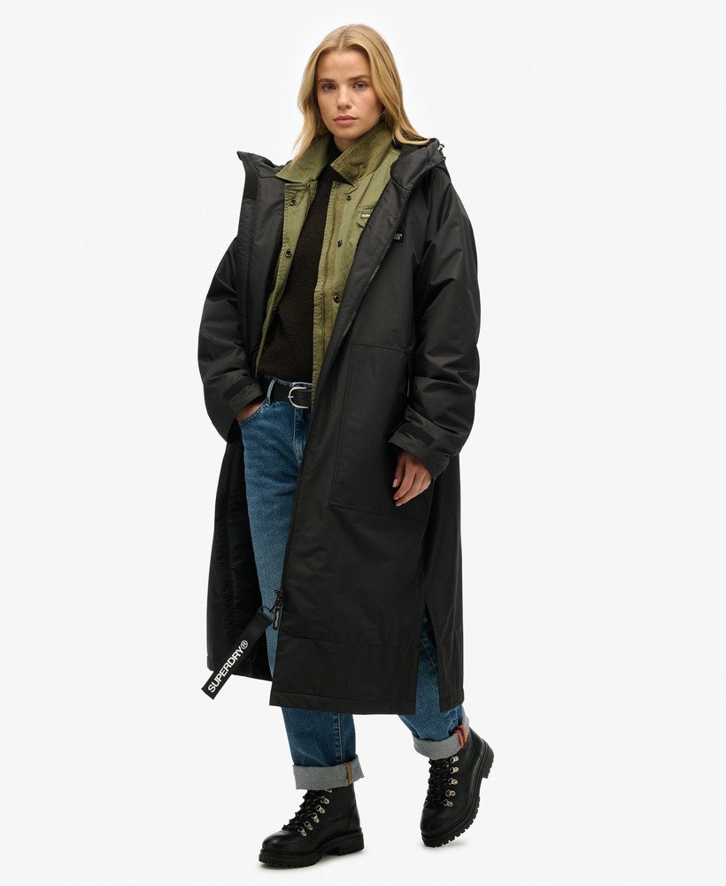 superdry badjas in zwartzwart