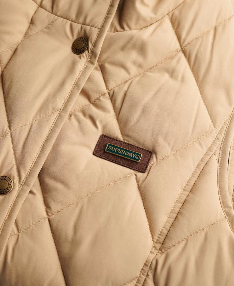 Gilet met voering en corduroy afwerking