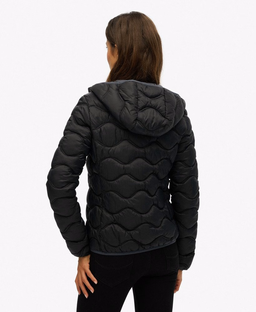 Gewatteerde Fuji Lite Wave-jas met capuchon