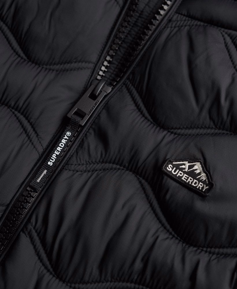 Gewatteerde Fuji Lite Wave-jas met capuchon