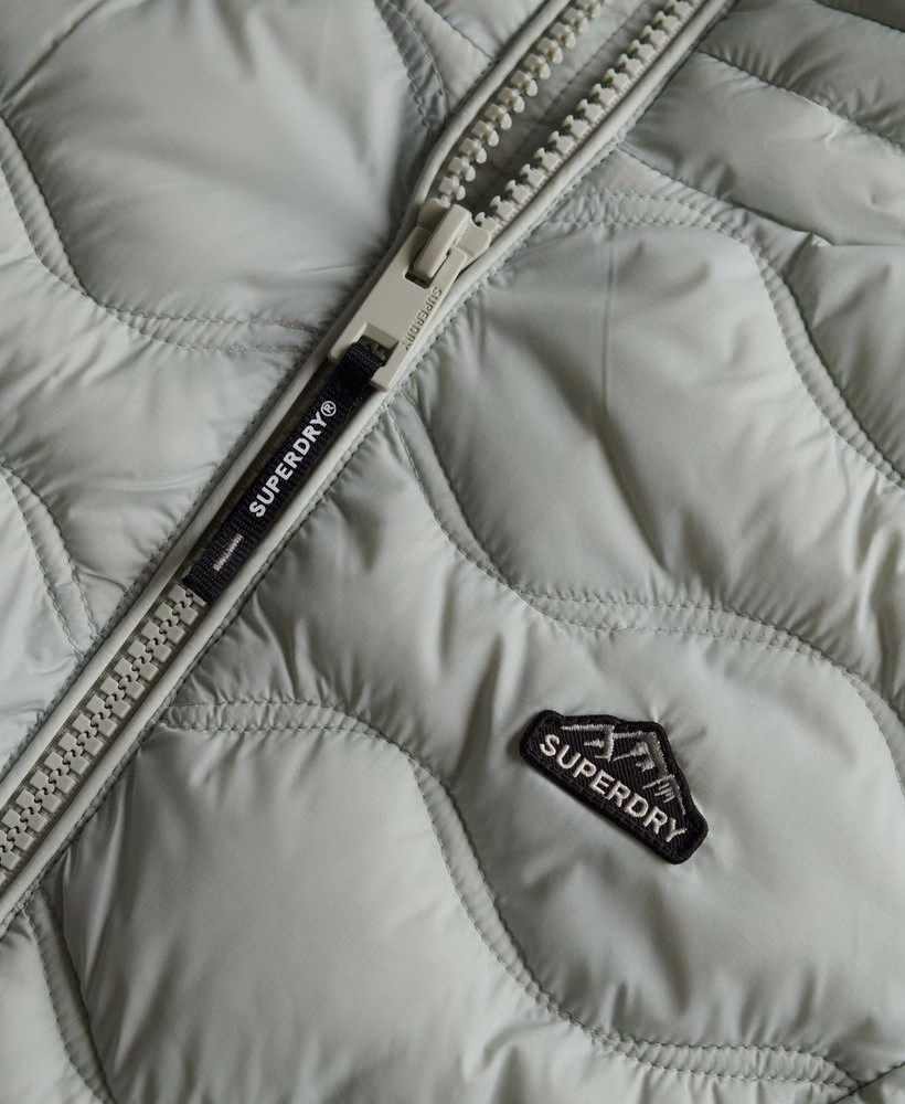 Gewatteerde Fuji Lite Wave-jas met capuchon