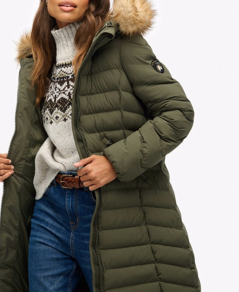 Fuji Faux Fur Hooded Longline