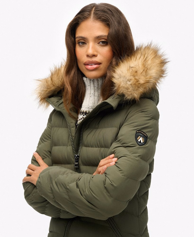Fuji Faux Fur Hooded Longline