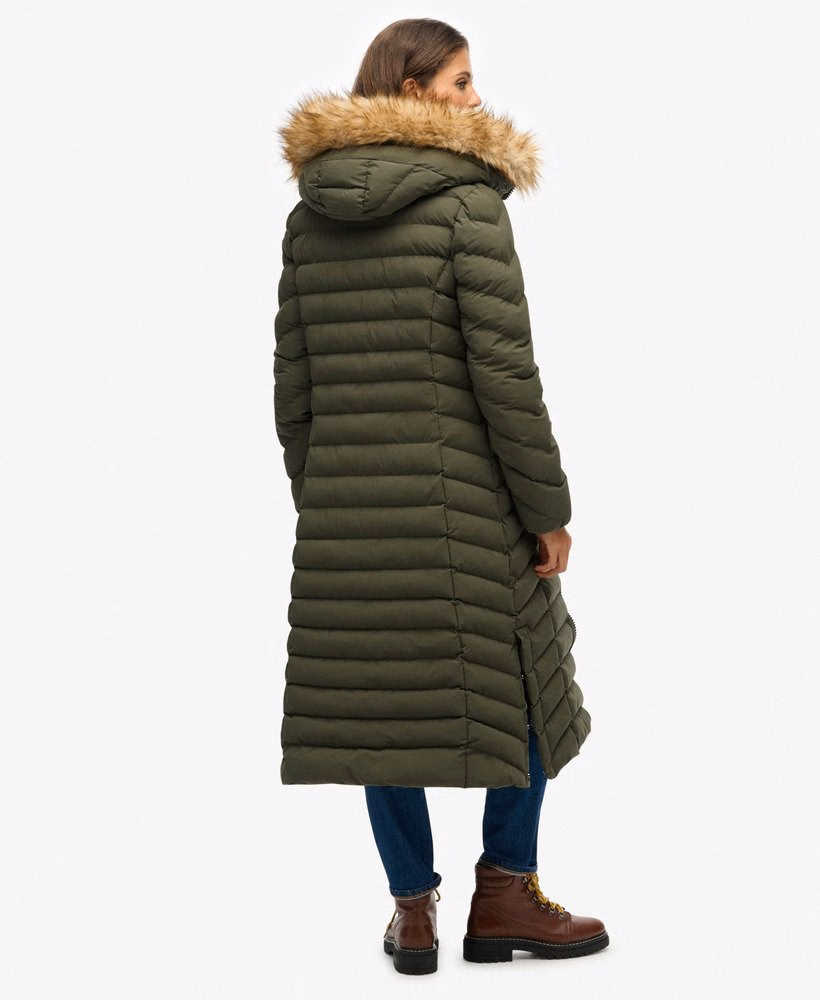 Fuji Faux Fur Hooded Longline