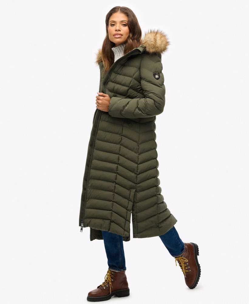 Fuji Faux Fur Hooded Longline