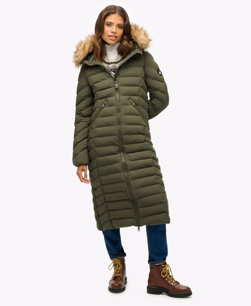 Fuji Faux Fur Hooded Longline