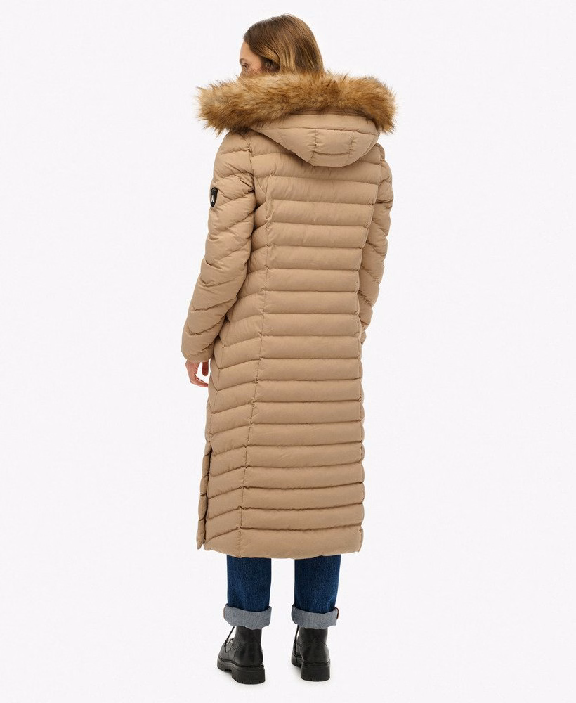 Fuji Faux Fur Hooded Longline
