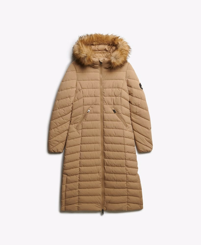 Fuji Faux Fur Hooded Longline