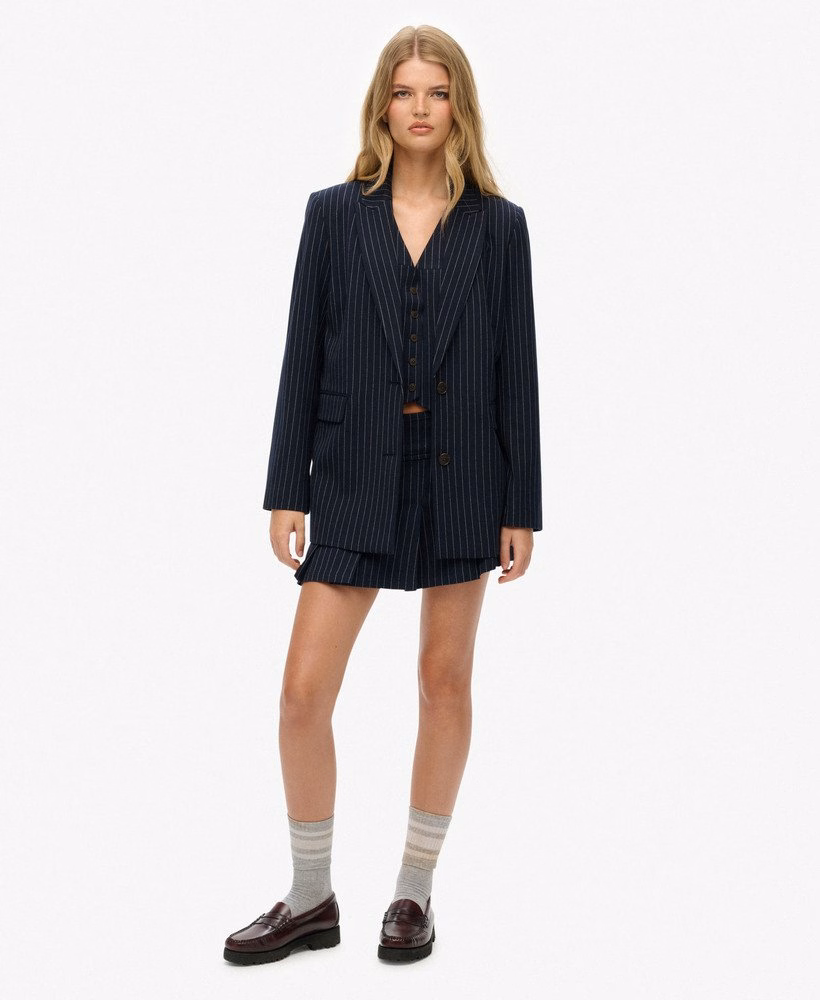 Gestreept boyfriend blazer