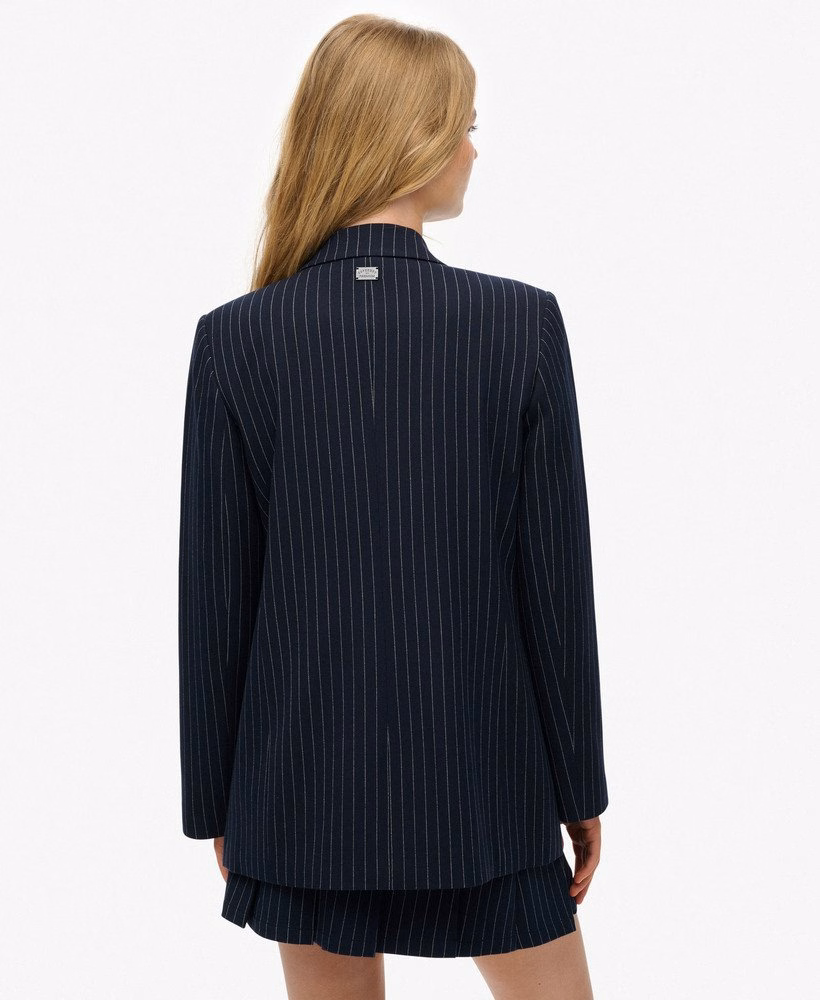 Gestreept boyfriend blazer