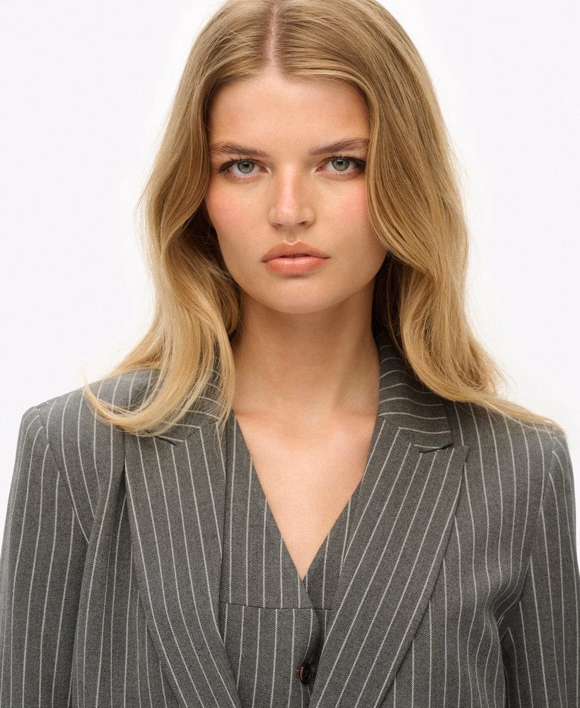 Gestreept boyfriend blazer