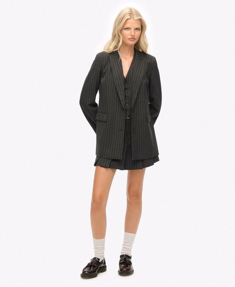 Gestreept boyfriend blazer