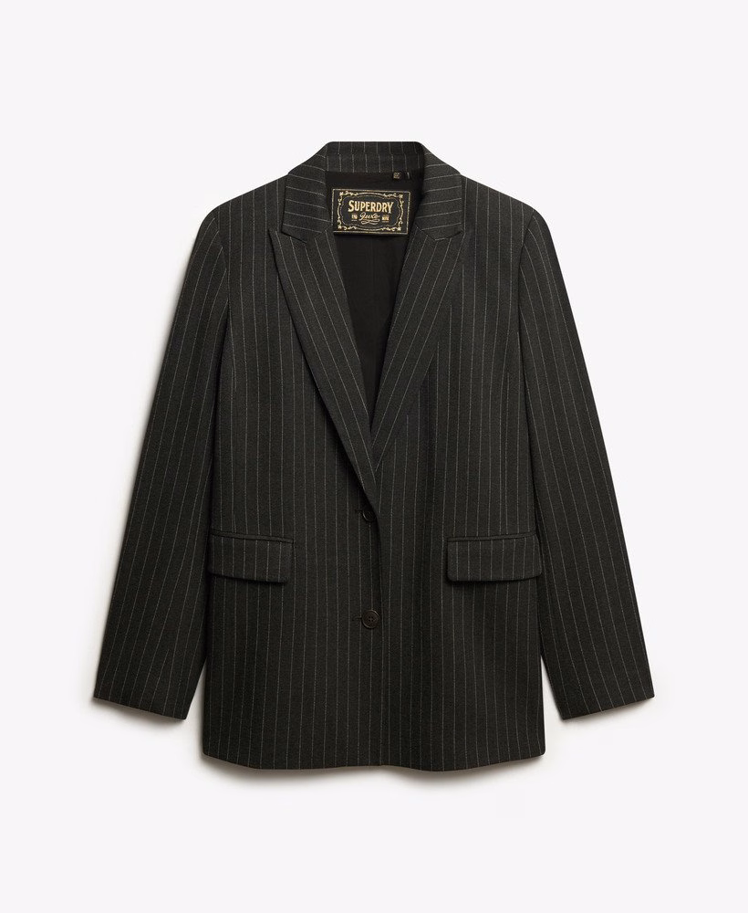 Gestreept boyfriend blazer