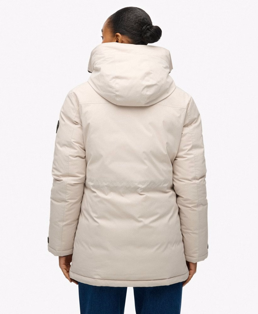 Gewatteerde parka-jas voor in de stad