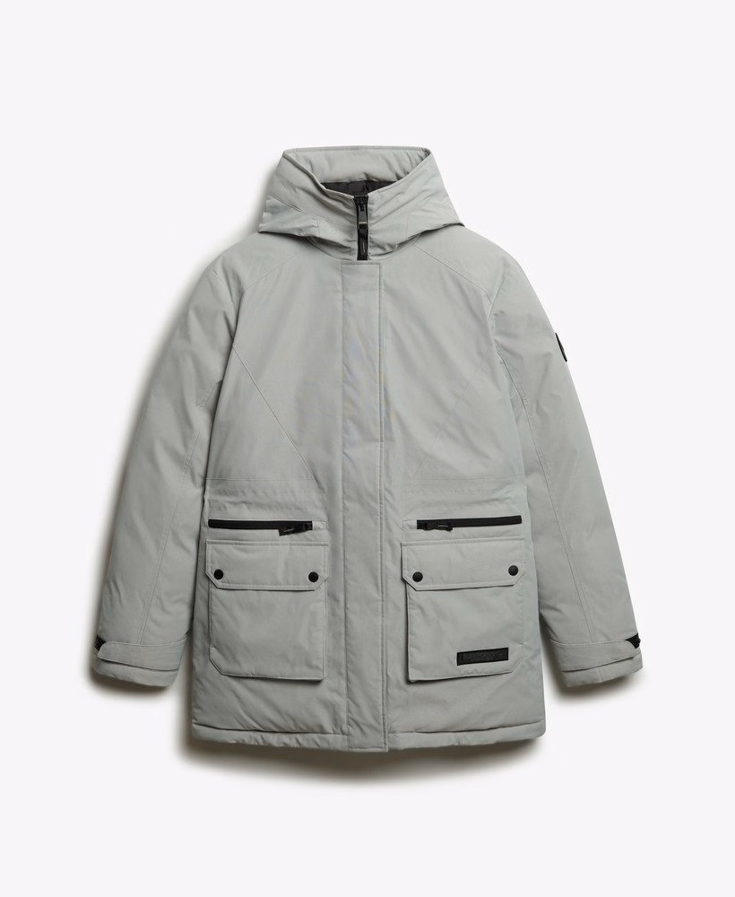 Gewatteerde parka-jas voor in de stad