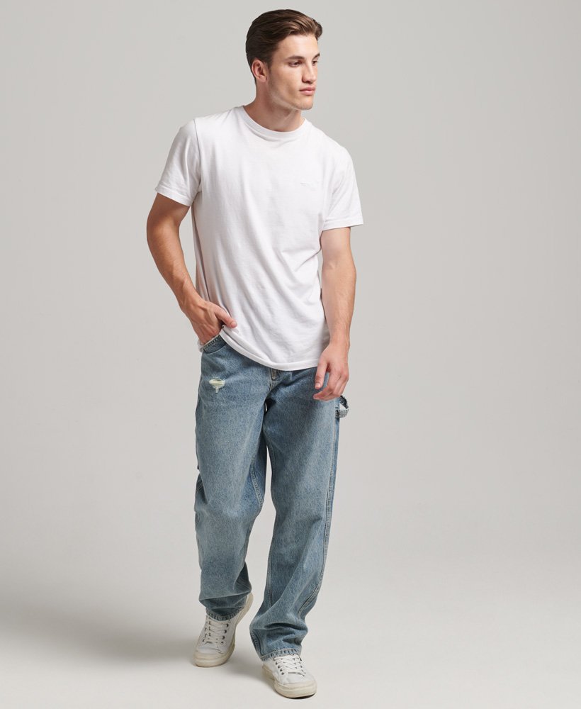biologische katoenen timmermansjeans in sycamore mid stone.
