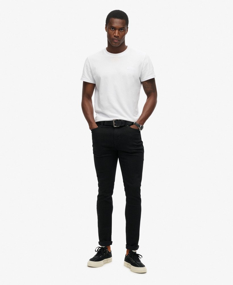 vintage skinny jeans in venom gewassen zwart