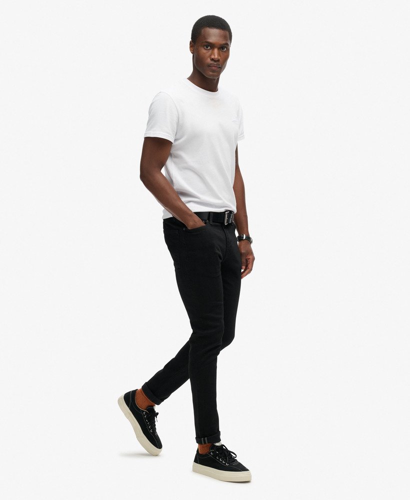 vintage skinny jeans in venom gewassen zwart