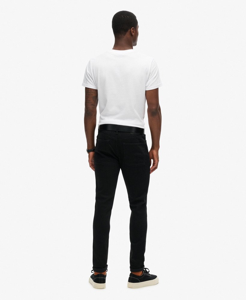 vintage skinny jeans in venom gewassen zwart